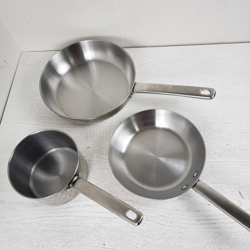 3 Piece Tools of the Trade Stainless Steel‎ Cookware Set Pan Saucepan No Lids
